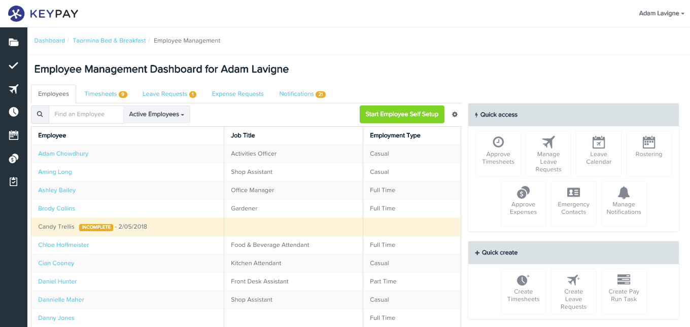 Employment Hero Payroll (formerly KeyPay)